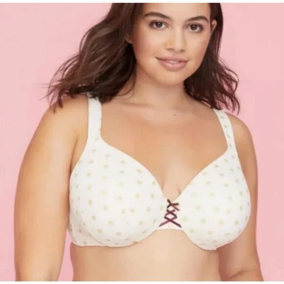 NWT Cacique Lightly Lined Full Coverage Underwire Bra Snowflake Size 44F - Picture 1 of 10